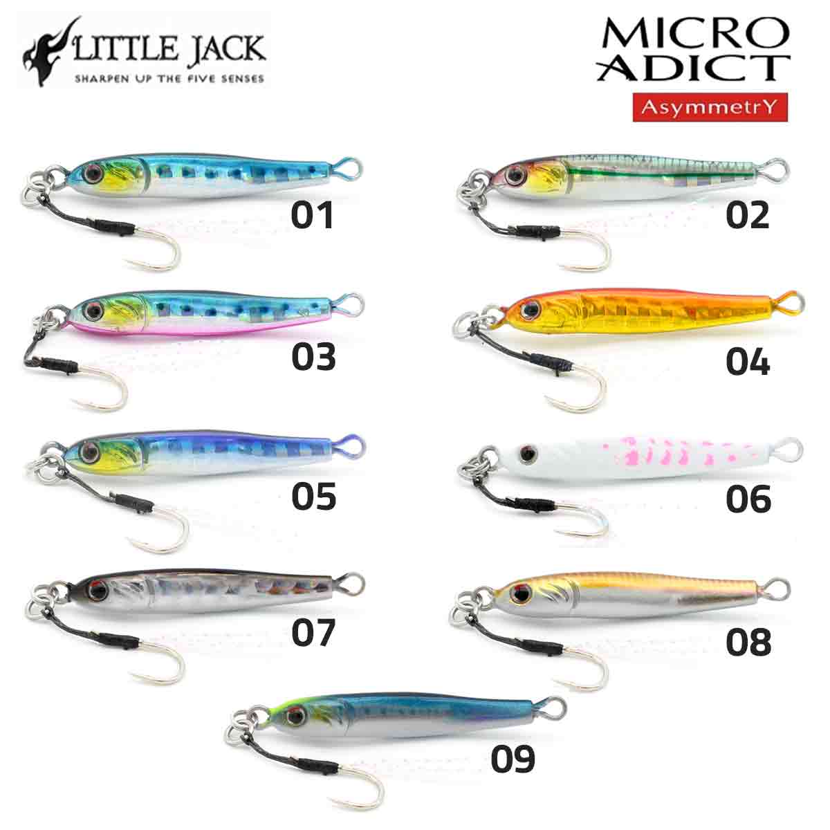 LSY098 Little Jack Micro Adict Asymmetry 35mm 3gr Jig Yem - Görsel 1
