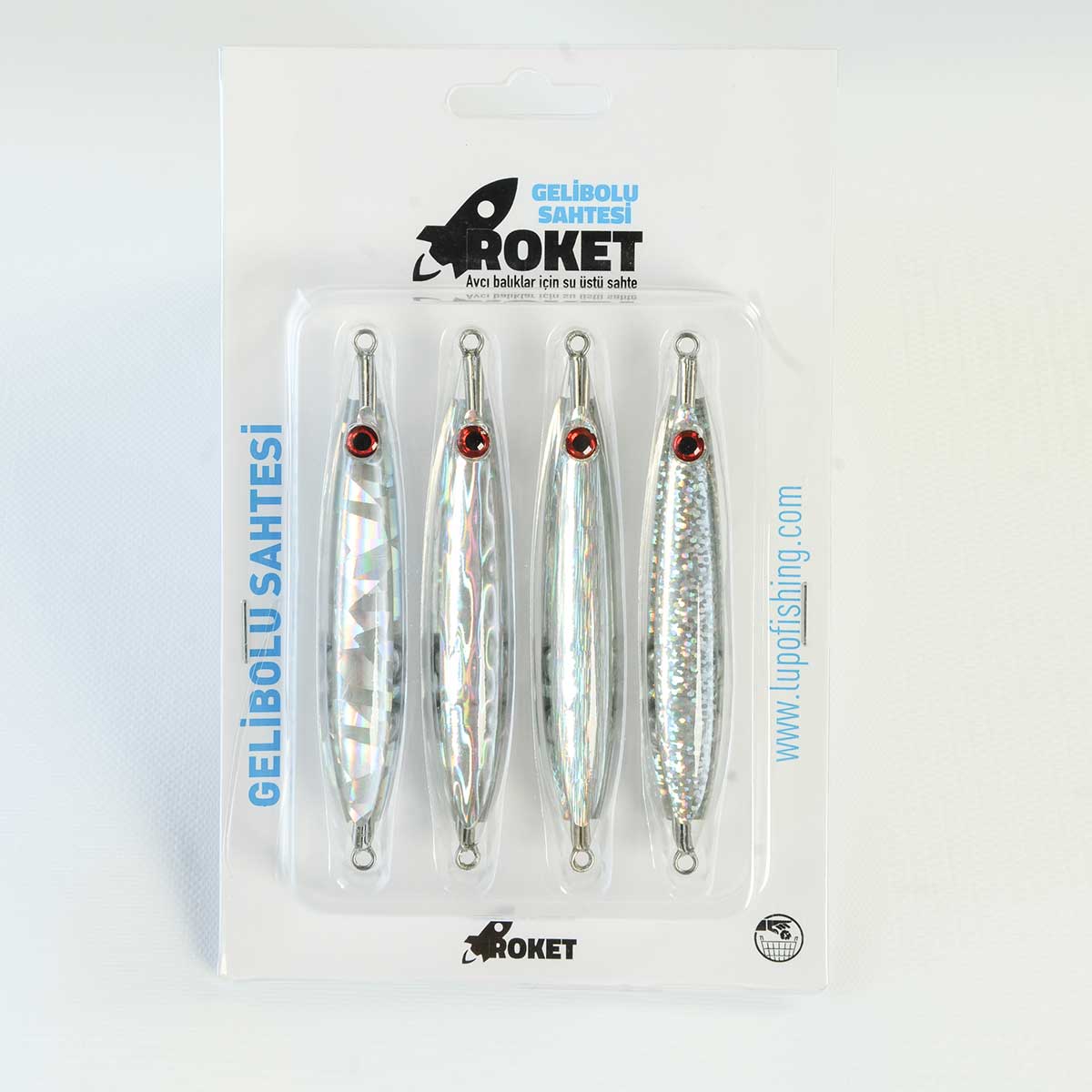 roket001 Gelibolu Sahtesi Roket 10cm 23 gr Suni Yem 4lü - Görsel 1