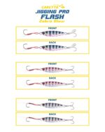 Caretta Jigging Pro Flash Jig Yem Zebra Glow - 40 Gr Zebra Glow - Görsel 2