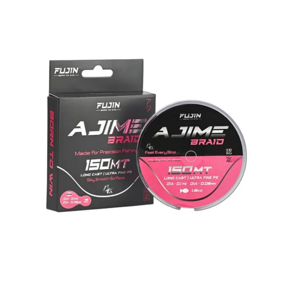 Fujin Ajime Braid 4x 150mt Pink ip 0.2PE-0.08mm