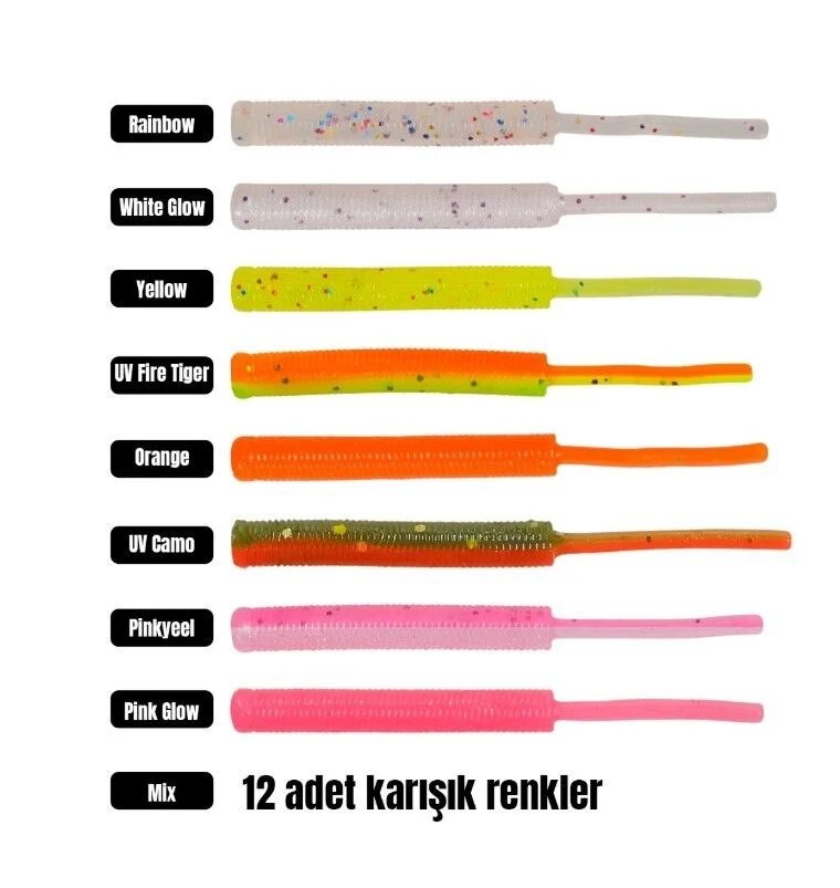 effe baby worm 5 2 cm lrf silikonu 19103
