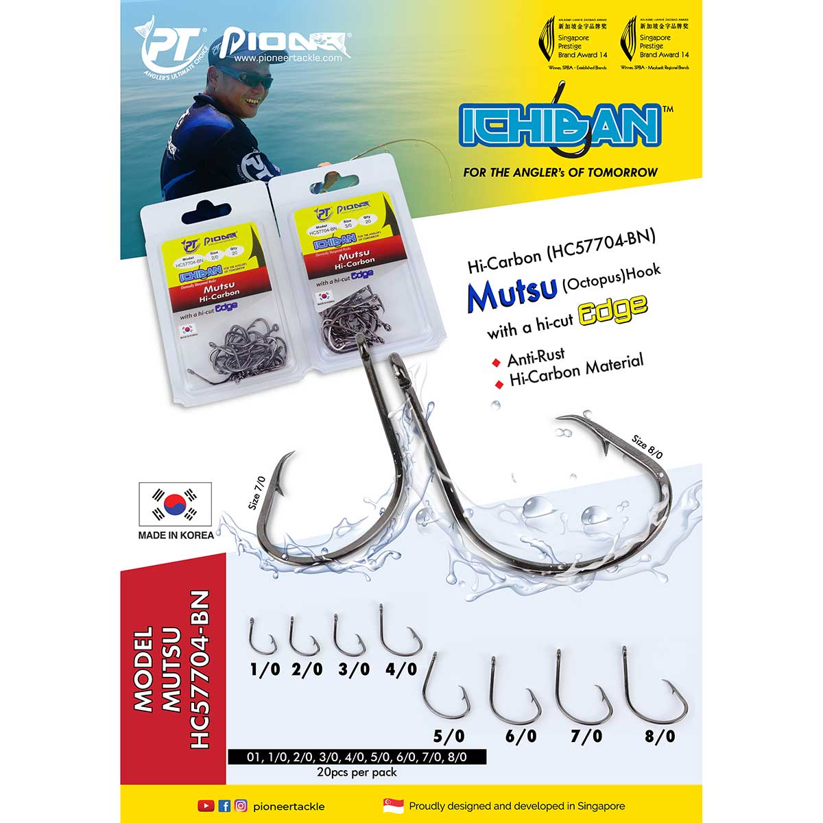 piomut-detay Pioneer Ichiban HC57704 Mutsu Olta İğnesi 20 Adet - Görsel 1