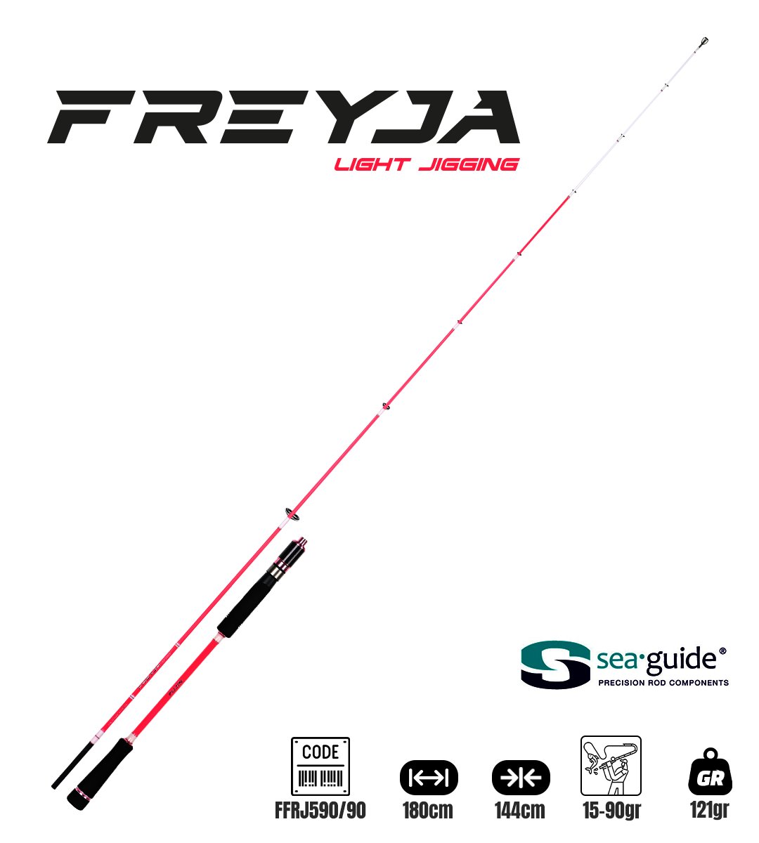 fujin-freyja-light-jigging-180cm-15-90--036b- Fujin Freyja Light Jigging 180cm 15-90gr Jig Kamış - Görsel 1