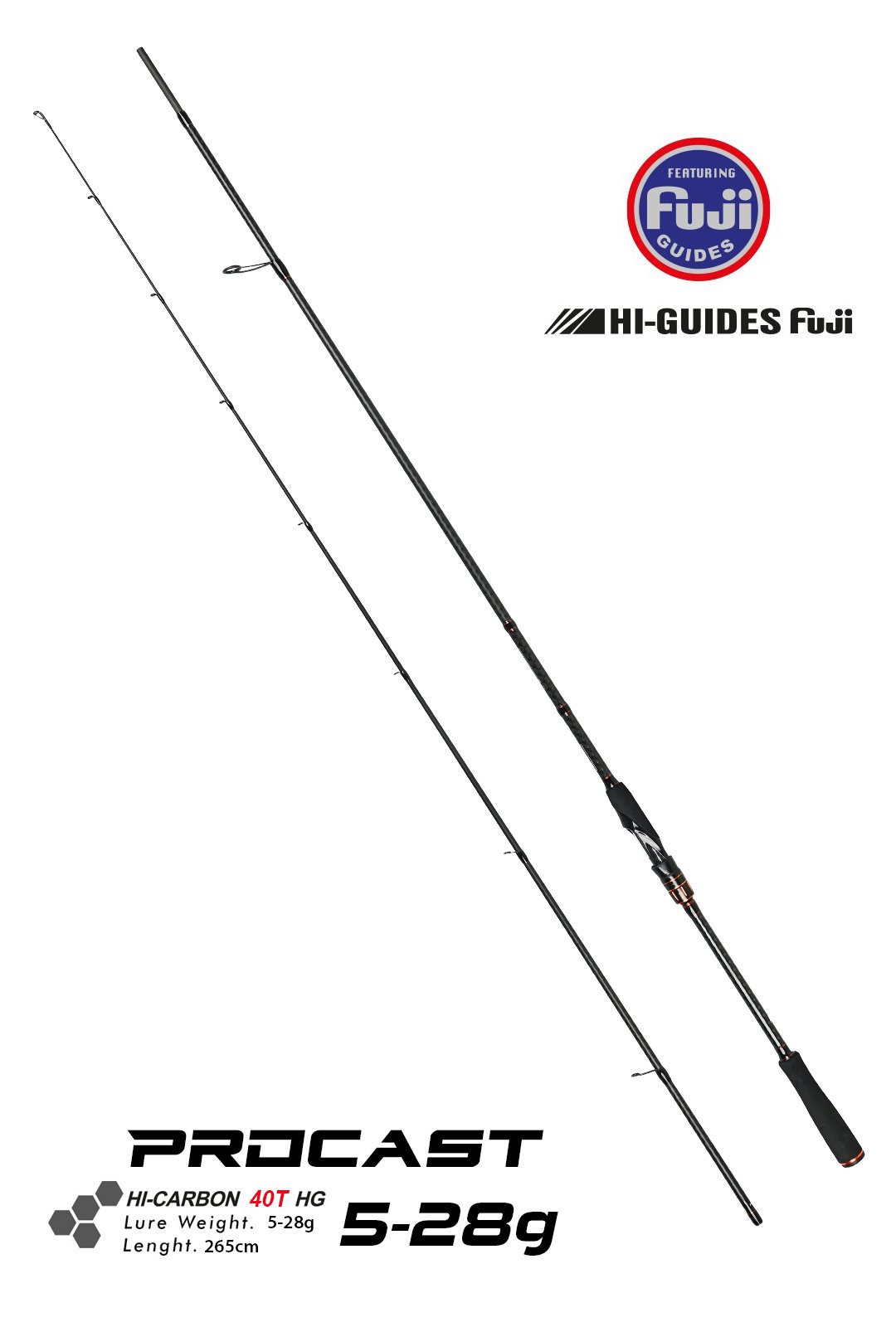 fujin-procast-265cm-5-28-gr-spin-kamis-85d-8c Fujin ProCast 265cm 5-28 gr Spin Kamışı - Görsel 1