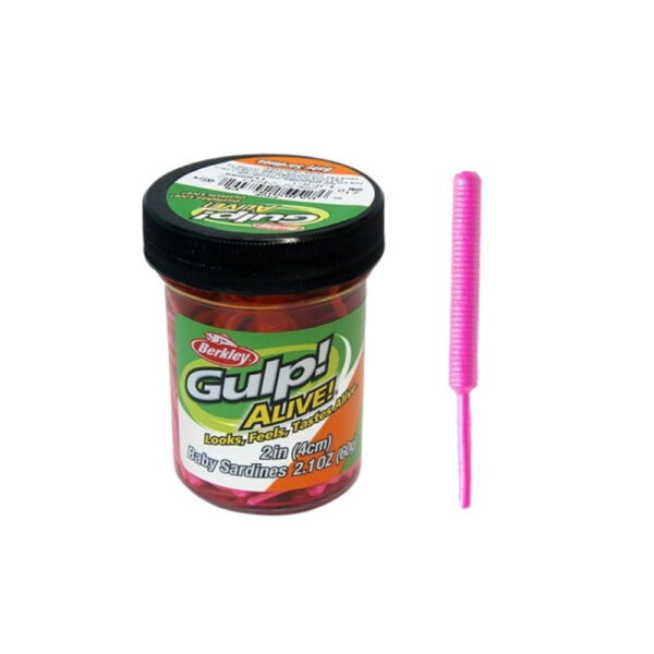 Berkley Gulp Alive Baby Sardine Sahte Yemi PİNK