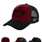 Fujin BTW Trucker Şapka Black Burgundy